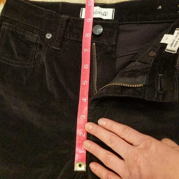 Madewell VELVET high riser skinnies - Picture 4 of 5